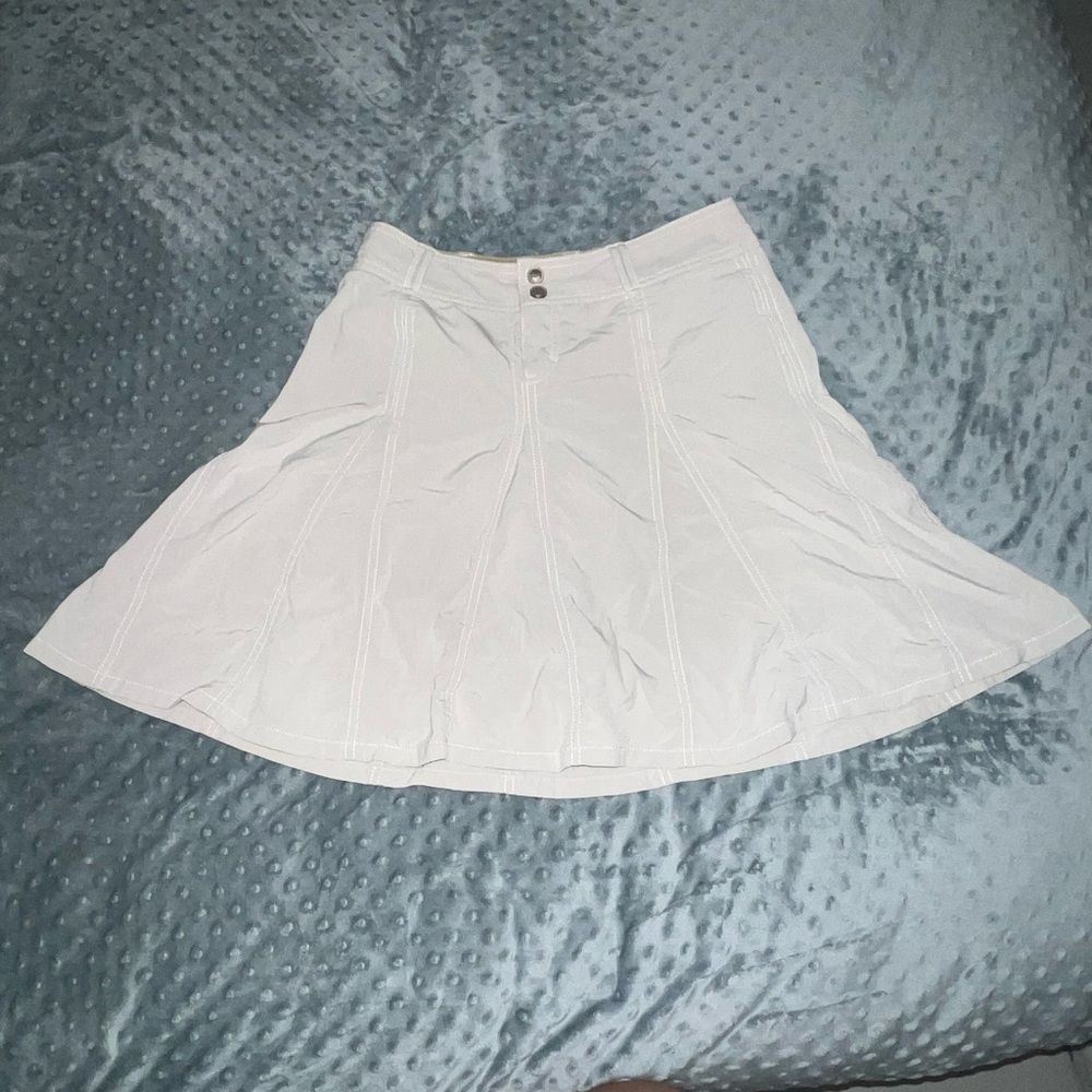 Athleta Light Gray A-Line Skirt